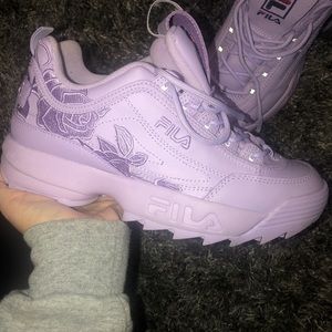 Violet (rare) Fila Disruptor 2s Embroidered